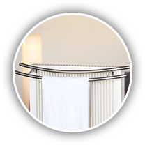 Swing Inox handdoekhouder voor elektrische radiator